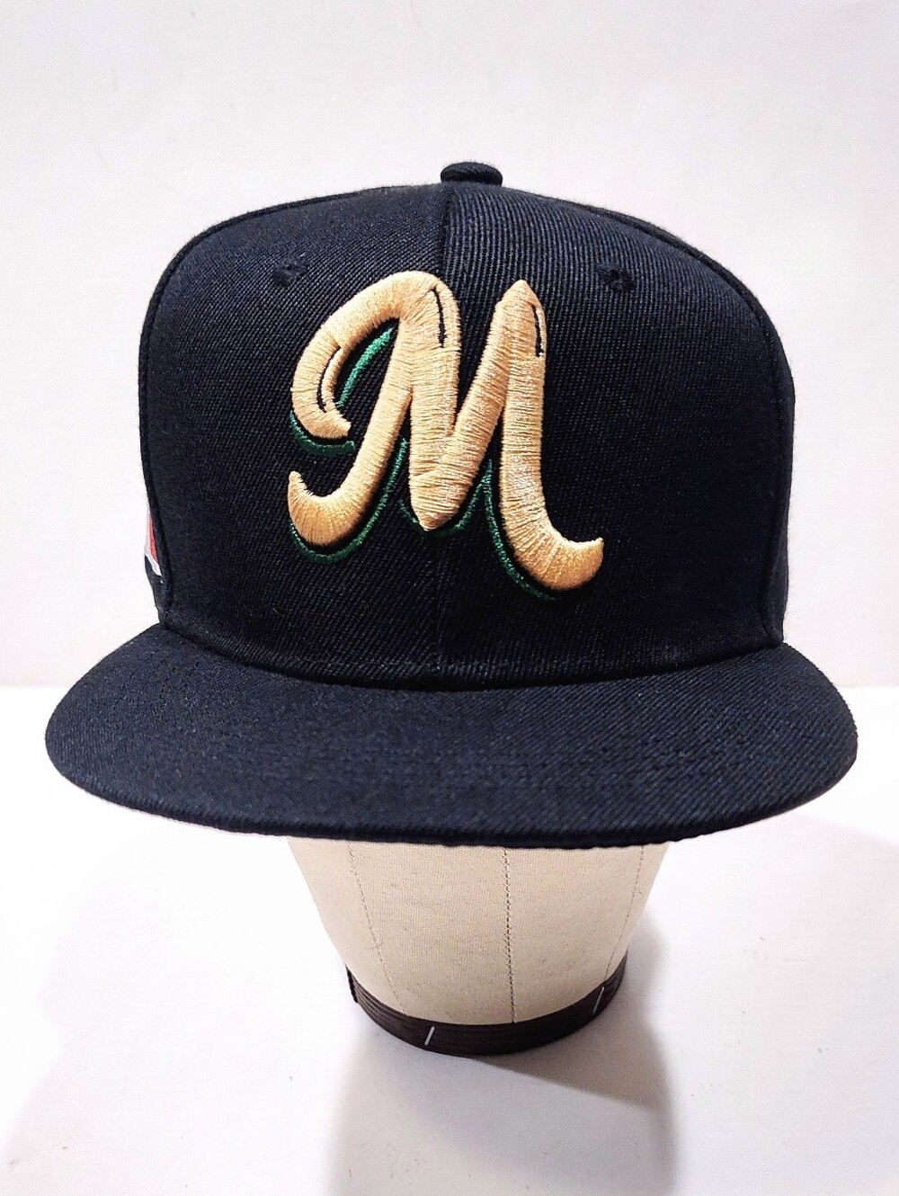 Black Mexico Snap Back Hat Mexico Flag Embroidery Hat Gorra De México Bordada